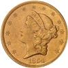 Lot 519 - 1854 $20 Liberty. PCGS AU58 Small Date