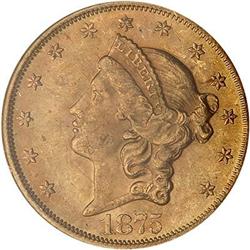 Lot 525 - 1875-S $20 Liberty PCGS MS 62