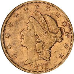 Lot 526 - 1876-CC $20 Liberty PCGS EF45