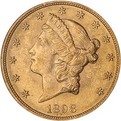 Lot 534 - 1898 $20 Liberty NGC MS62