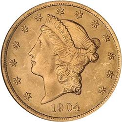 Lot 536 - 1904 $20 Liberty NGC MS64