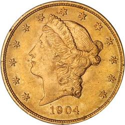 Lot 537 - 1904 $20 Liberty PCGS MS64