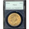 Image 3 : Lot 537 - 1904 $20 Liberty PCGS MS64