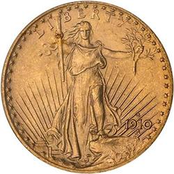 Lot 545 - 1910-S $20 St. Gaudens PCGS MS654