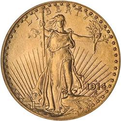 Lot 550 - 1914-D $20 St. Gaudens PCGS MS64