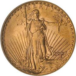 Lot 554 - 1923 $20 St. Gaudens PCGS MS65