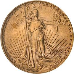 Lot 555 - 1923 $20 St. Gaudens PCGS MS65