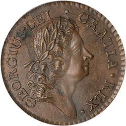 Lot 568 - 1723 Wood's Hibernia Farthing Breen-170 PCGS AU58
