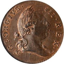 Lot 569 - 1773 Virginia Halfpenny Breen-180 NGC MS65 RB