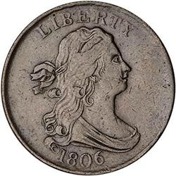 Lot 578 - 1806 C-1 R1 VF30. Small 6 without Stems.