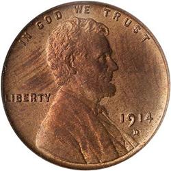Lot 619 - 1914-D Lincoln Cent PCGS MS64 RB