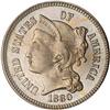 Image 1 : Lot 632 - 1880 Nickel Three Cents PCGS PR66