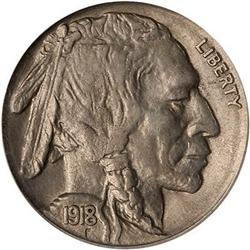 Lot 664 - 1918-S Buffalo Nickel PCGS MS61