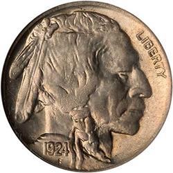 Lot 669 - 1924-D Buffalo Nickel NGC MS64