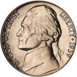 Lot 682 - 1939 Jefferson Nickel NGC MS67