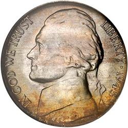 Lot 691 - 1945-P Jefferson Nickel NGC MS67