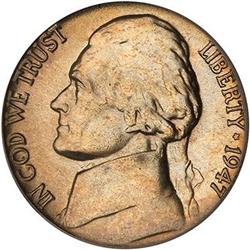 Lot 693 - 1947 Jefferson Nickel ICG MS67 FS