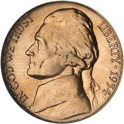 Lot 707 - 1954-S Jefferson Nickel NGC MS67