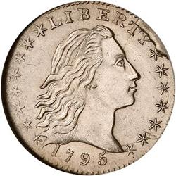 Lot 713 - 1795 Flowing Hair Half Dime NGC MS64