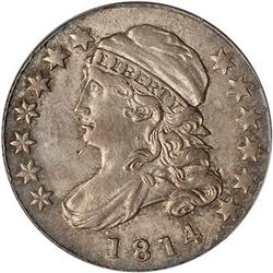 Lot 718 - 1814 Capped Bust Dime. Small date PCGS MS62