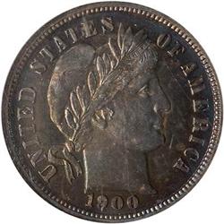 Lot 722 - 1900 Barber Dime NGC PF64