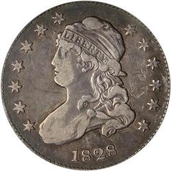 Lot 737 - 1828 Capped Bust Quarter Dollar PCGS vf