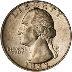 Lot 751 - 1932-D Washington Quarter Dollar PCGS AU50