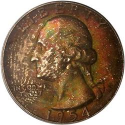 Lot 756 - 1954-S Washington Quarter Dollar PCGS MS65