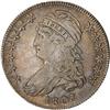 Lot 762 - 1807 Capped Bust Half Dollar. Large stars XF45 RAW