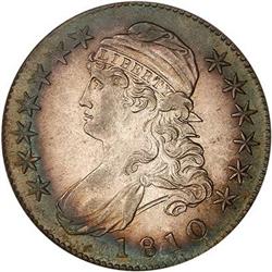 Lot 765 - 1810 Capped Bust Half Dollar PCGS AU-58