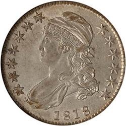 Lot 771 - 1818 Capped Bust Half Dollar O-107 NGC AU53