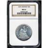 Image 3 : Lot 778 - 1839 Liberty Seated Half Dollar. Drapery NGC MS61