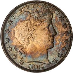 Lot 783 - 1902 Barber Half Dollar NGC MS66