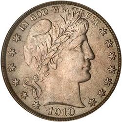 Lot 786 - 1910-S Barber Half Dollar PCGS MS64