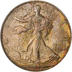 Lot 804 - 1936 Liberty Walking Half Dollar PCGS MS67