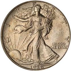 Lot 807 - 1938 Liberty Walking Half Dollar PCGS MS65