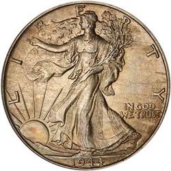Lot 814 - 1944-D Liberty Walking Half Dollar ICG MS66