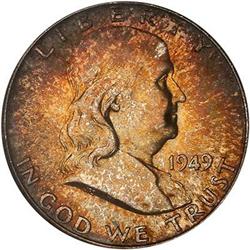 Lot 817 - 1949 Franklin Half Dollar NGC MS65 FBL