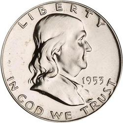 Lot 819 - 1953 Franklin Half Dollar NGC PF67
