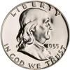 Lot 821 - 1955 Franklin Half Dollar NGC PF68 W