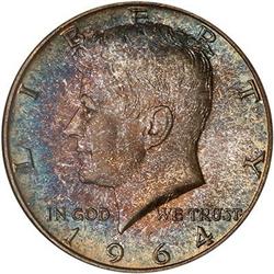 Lot 828 - 1964 Kennedy Half Dollar PCGS MS67 Star