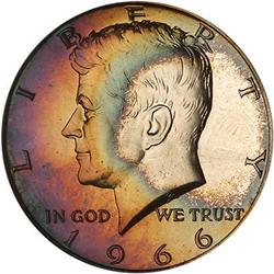Lot 830 - 1966 Kennedy Half Dollar. SMS PCGS MS67
