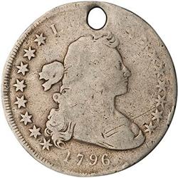 Lot 834 - 1796 $1 SmDt LgLtrs Sharpness of G4 Damaged RAW