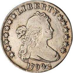 Lot 841 - 1799 Draped Bust Dollar RAW