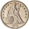 Lot 845 - 1871 Liberty Seated Dollar RAW
