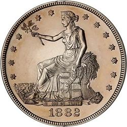 Lot 849 - 1882 Trade Dollar RAW