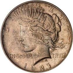 Lot 850 - 1921 Peace Dollar, High Relief PCGS MS65