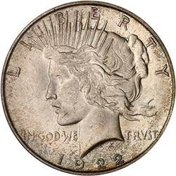 Lot 853 - 1922-D Peace Dollar PCGS MS66