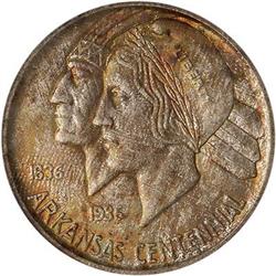 Lot 873 - 1938-S Arkansas Half Dollar PCGS MS66