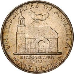 Lot 879 - 1936 Delaware Half Dollar PCGS MS65